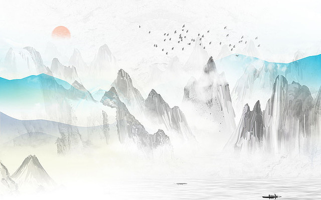 �������ɽˮ����ǽ PSD