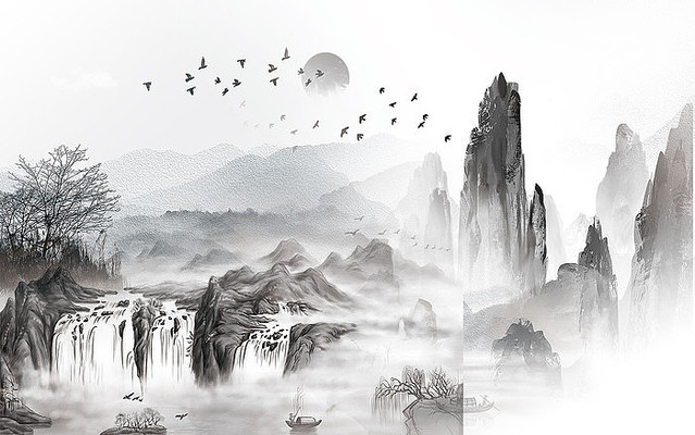 �����Լɽˮ����ǽ PSD