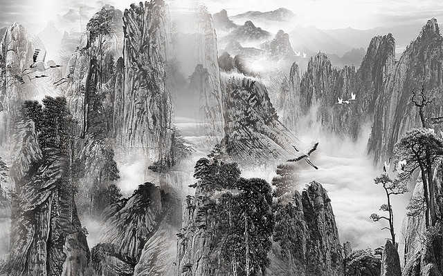 �����Լɽˮ����ǽ PSD