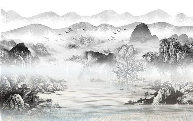 �����Լɽˮ����ǽ PSD