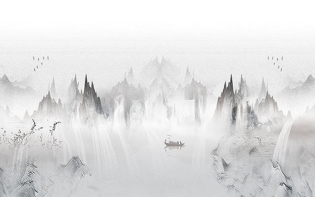 �߶˵���ɽˮ����ǽ PSD