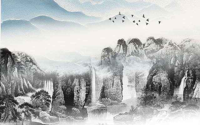 �߶�ʱ�г������ɽˮ����ǽ PSD