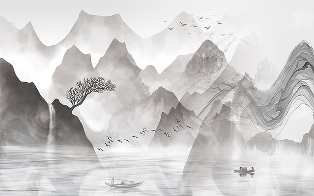 �����Լɽˮ����ǽ PSD