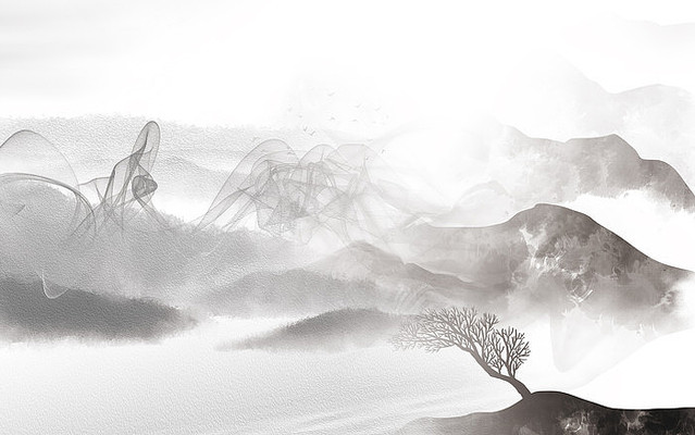 ����ɽˮ���ӱ���ǽ