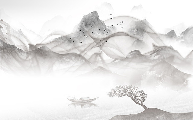 ����ʽ����ɽˮ����ǽ PSD