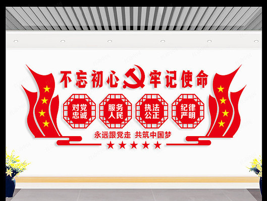 党建活动室文化墙 党建活动室文化墙