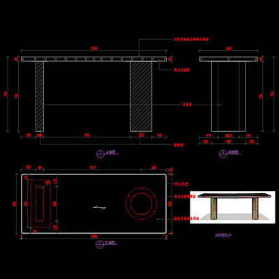 ��ʽ�Ҿ߲���CAD��̨����ͼ�� CAD