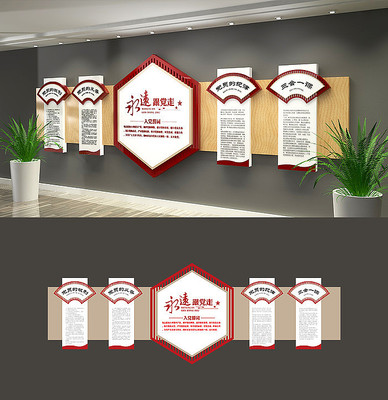 党员活动室党员权利义务党建文化墙 党员活动室党员权利义务党建文化墙