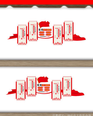 党史学习教育文化墙 党史学习教育文化墙