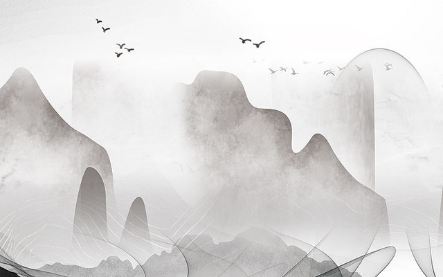 ����߶�ɽˮ����ǽ PSD