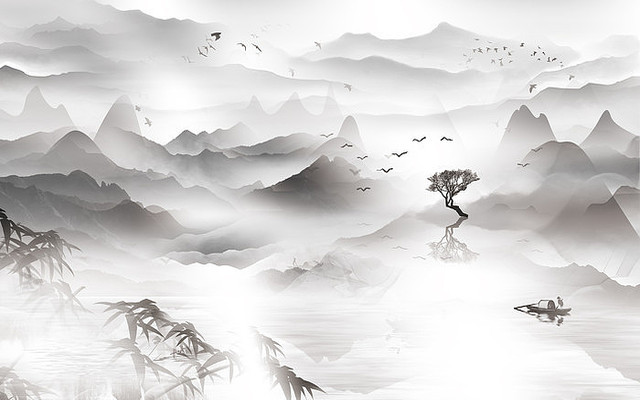 ����װ��ɽˮ����ǽ PSD