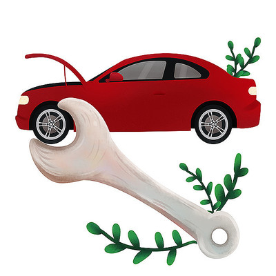 原创汽修卡通 原创汽修卡通