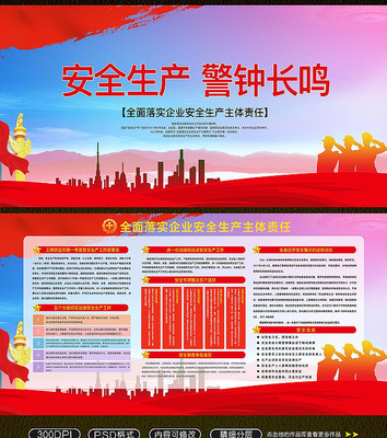 安全生产展板模板 安全生产展板模板