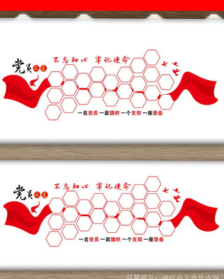 党员风采文化墙 党员风采文化墙