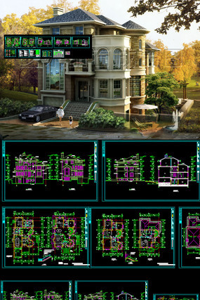 ��������CADʩ��ͼ��Ч��ͼ CAD