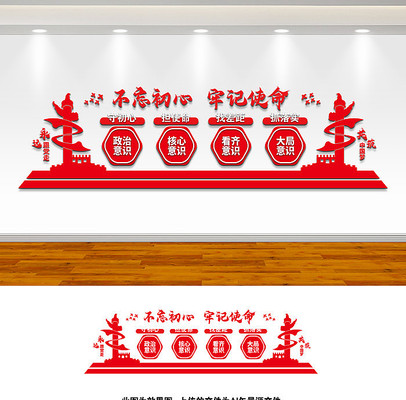 四个意识文化墙 四个意识文化墙