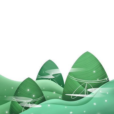 绿色粽子元素 绿色粽子元素