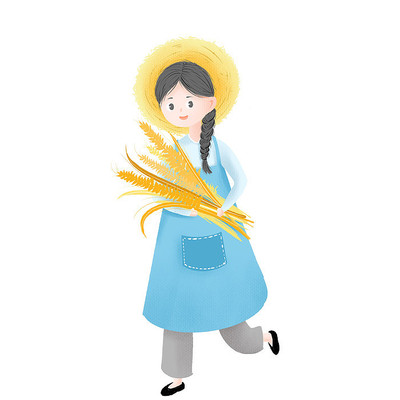 拿着小麦的女人 拿着小麦的女人