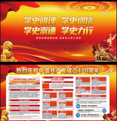 党史学习教育宣传展板 党史学习教育宣传展板