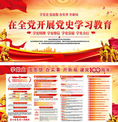 党史学习展板 党史学习展板