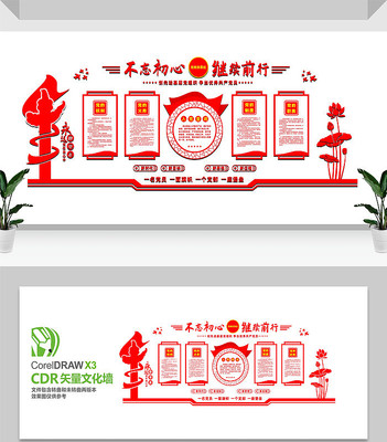 党员活动室文化墙 党员活动室文化墙