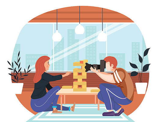 卡通照相情侣 卡通照相情侣