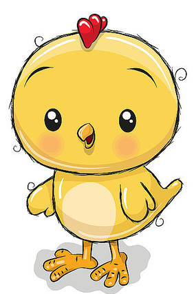 手绘卡通小鸡免扣图 手绘卡通小鸡免扣图