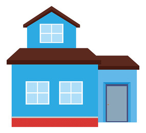 ��ͨ��ɫ¥�������廭