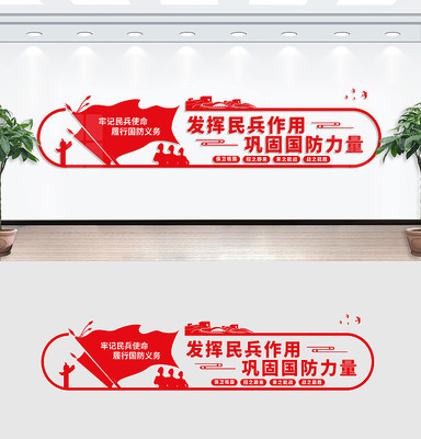 民兵之家文化墙 民兵之家文化墙