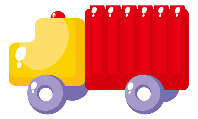 卡通货车 PNG