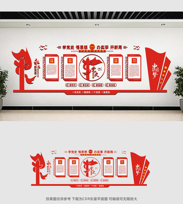 党史学习教育宣传墙设计 党史学习教育宣传墙设计