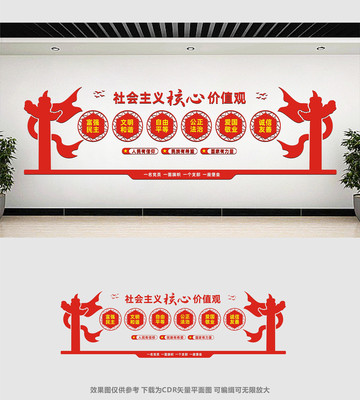 价值观党建文化墙 价值观党建文化墙