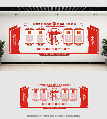 党员党史文化墙展板 党员党史文化墙展板