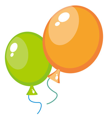两个气球免抠元素 两个气球免抠元素
