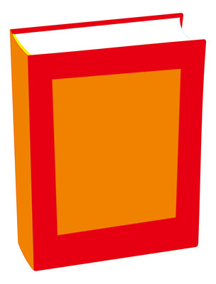 卡通书红黄 PNG