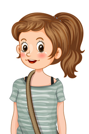 卡通青春的女孩 卡通青春的女孩