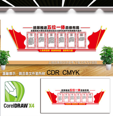 五位一体展板文化墙 五位一体展板文化墙