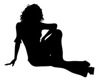 ���ڵ��ϵ�Ů�Լ�Ӱ