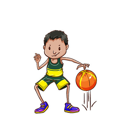 卡通打篮球免抠图 卡通打篮球免抠图