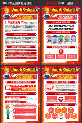 2021质量月知识挂图展板 2021质量月知识挂图展板