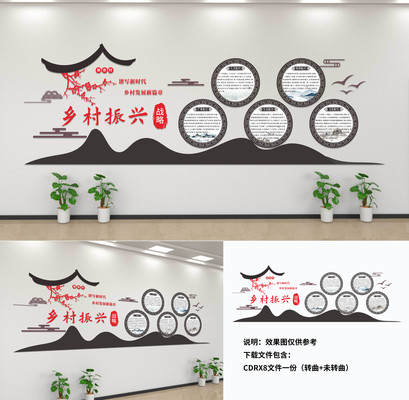 乡村振兴文化墙 CDR