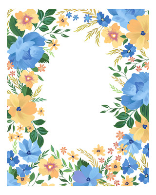 小清新花朵边框 小清新花朵边框