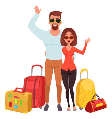 招手的情侣 招手的情侣