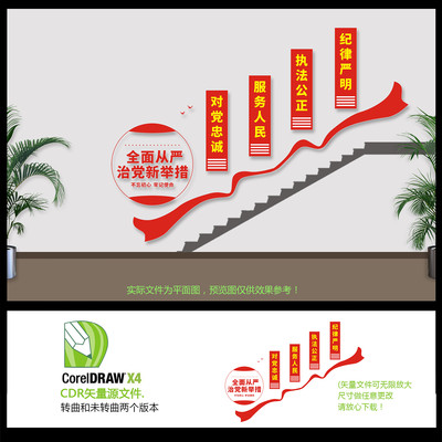 党建楼道文化墙模板 党建楼道文化墙模板