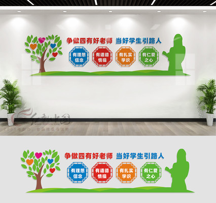 四有教师文化墙宣传标语 四有教师文化墙宣传标语