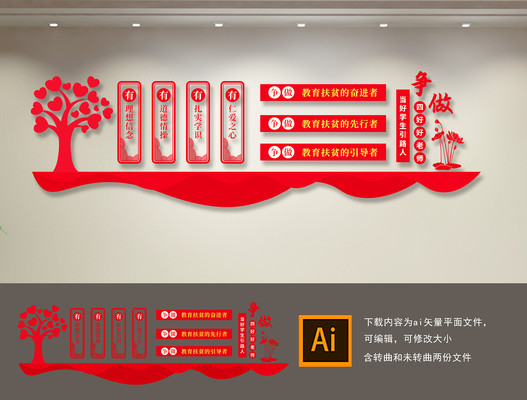 校园教师四有好老师校园文化墙 校园教师四有好老师校园文化墙