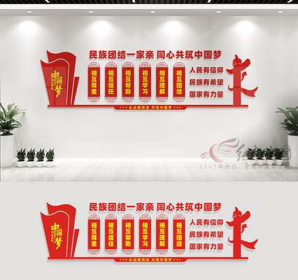 民族团结文化墙 民族团结文化墙