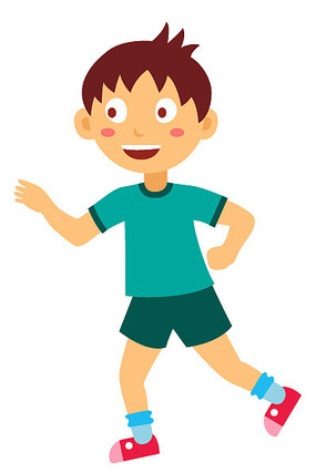 穿绿色运动服的男生卡通 穿绿色运动服的男生卡通