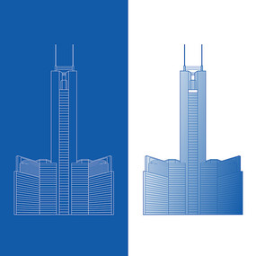 城市短片素材中国广州天河中信广场鸟瞰建筑群