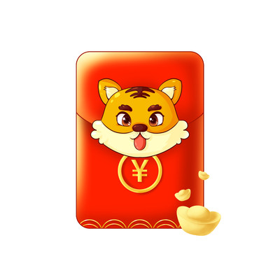手绘虎年红包素材 手绘虎年红包素材
